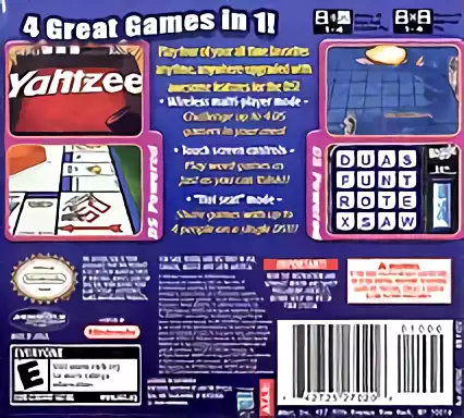 Image n° 2 - boxback : 4 Game Fun Pack - Monopoly + Boggle + Yahtzee + Battleship